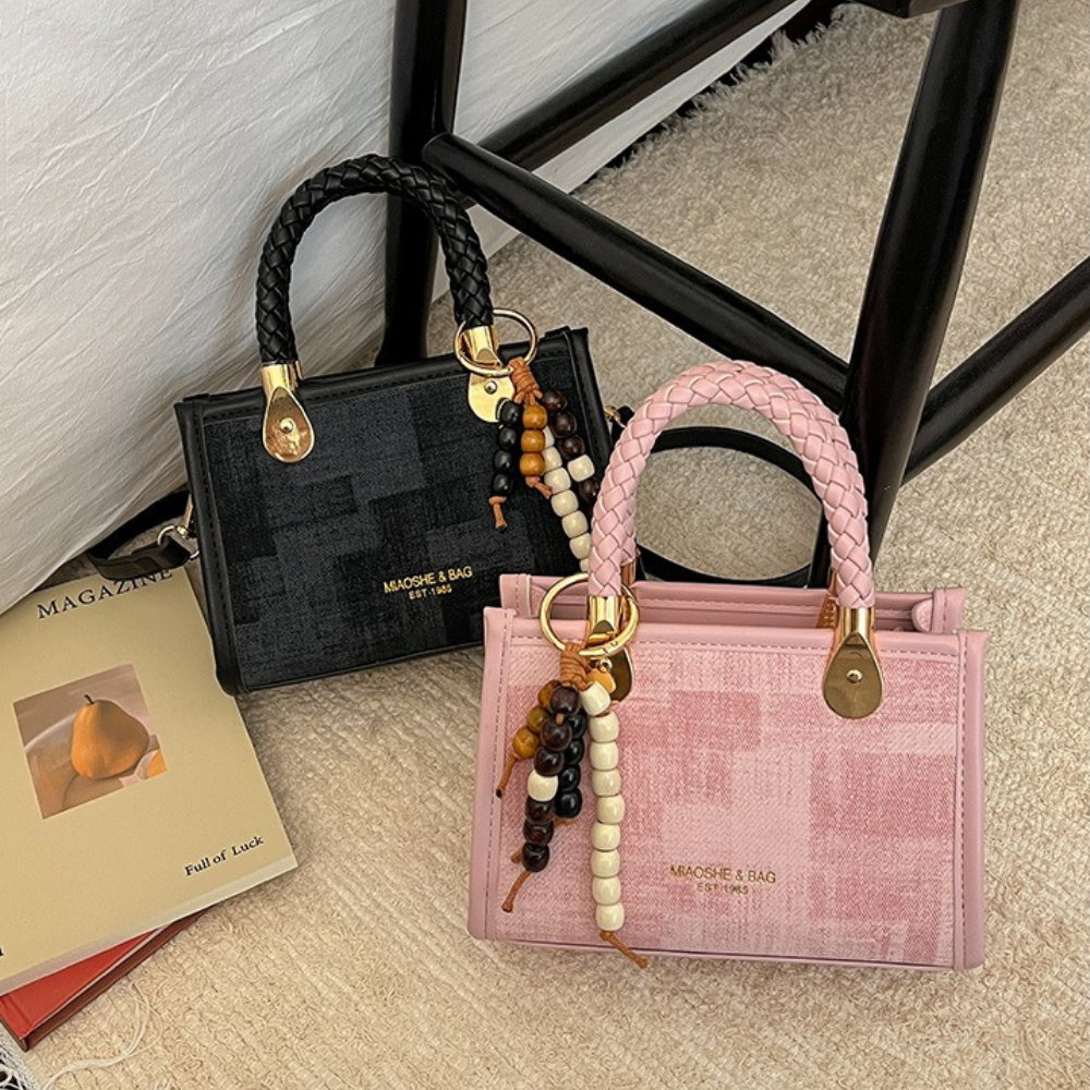 Capucine Braided Handle Mini Handbag
