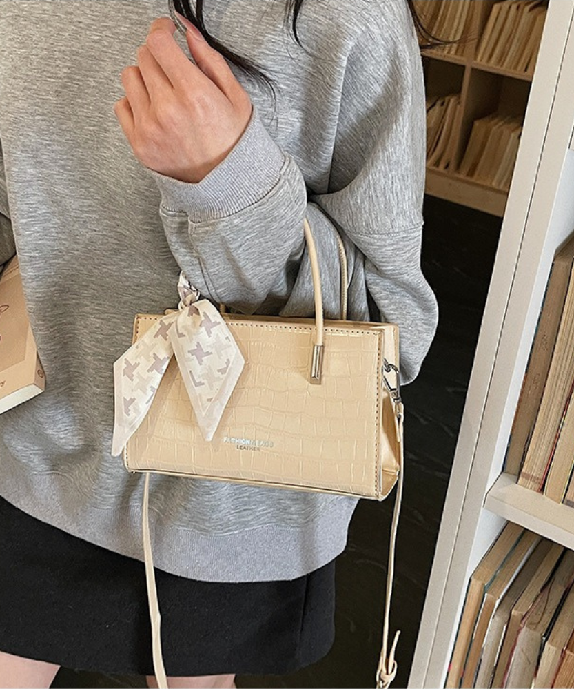 Novera Croc-Embossed Mini Shoulder Bag