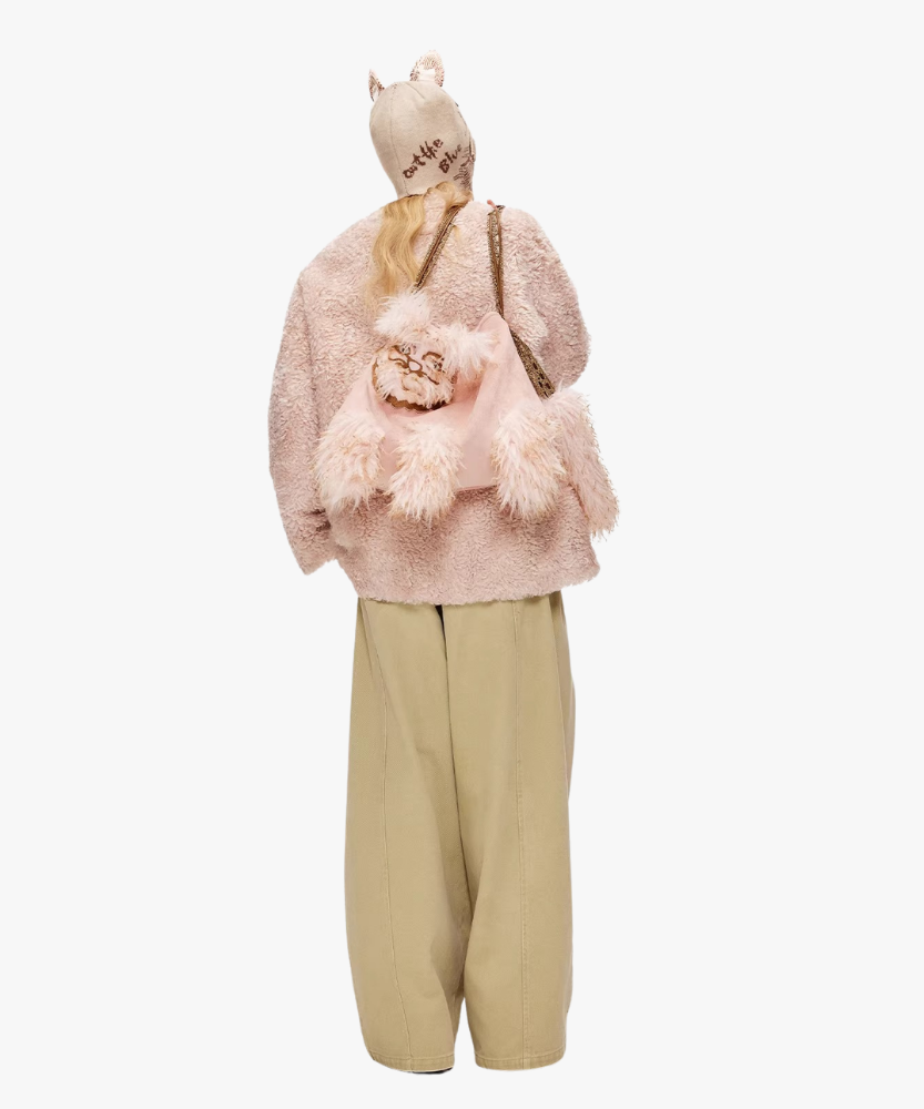 Félinea Faux Fur Cat Shoulder Bag