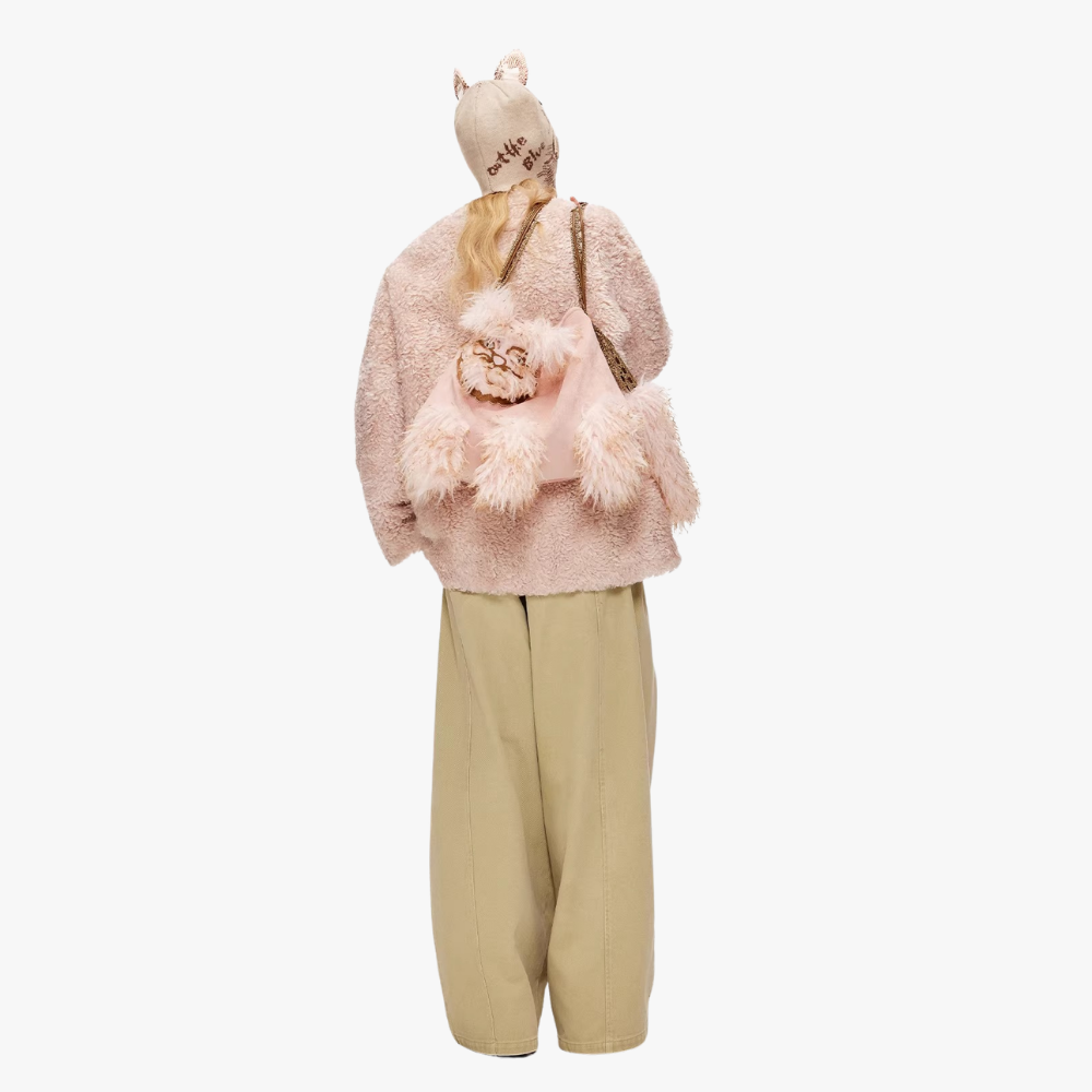 Félinea Faux Fur Cat Shoulder Bag