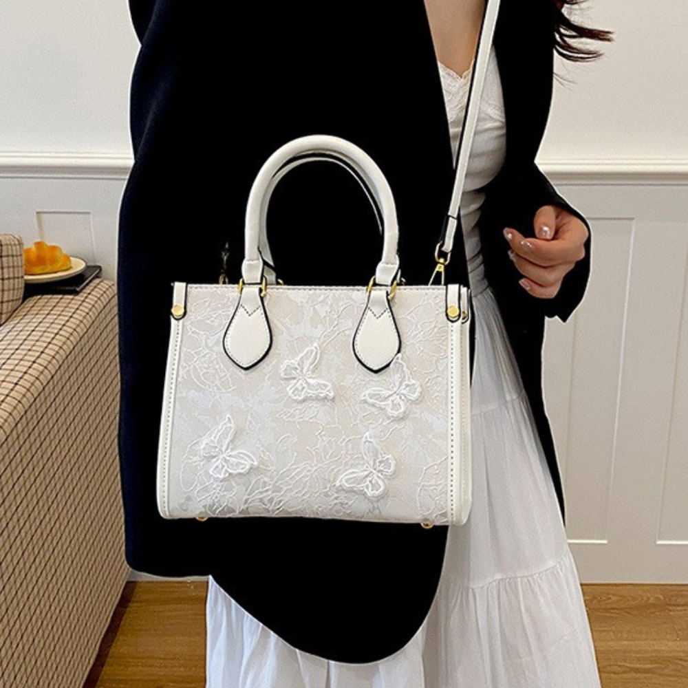 Evarielle Floral Lace Satchel Bag