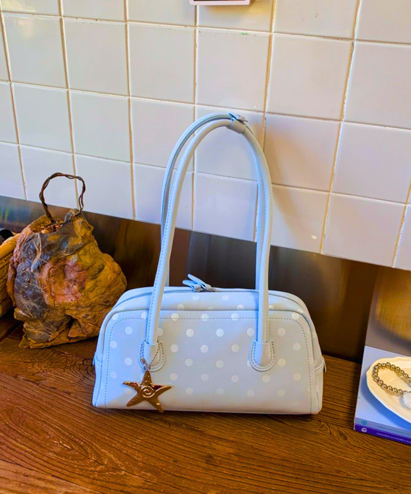 Poléris Polka Dot Barrel Bag