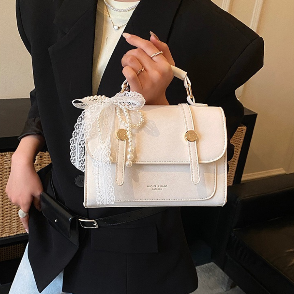 Vessara Top Handle Flap Bag