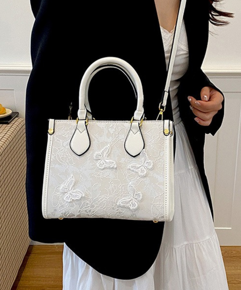 Evarielle Floral Lace Satchel Bag