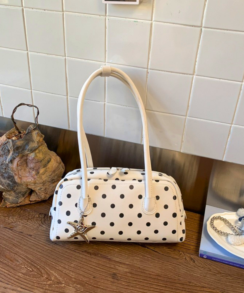 Poléris Polka Dot Barrel Bag