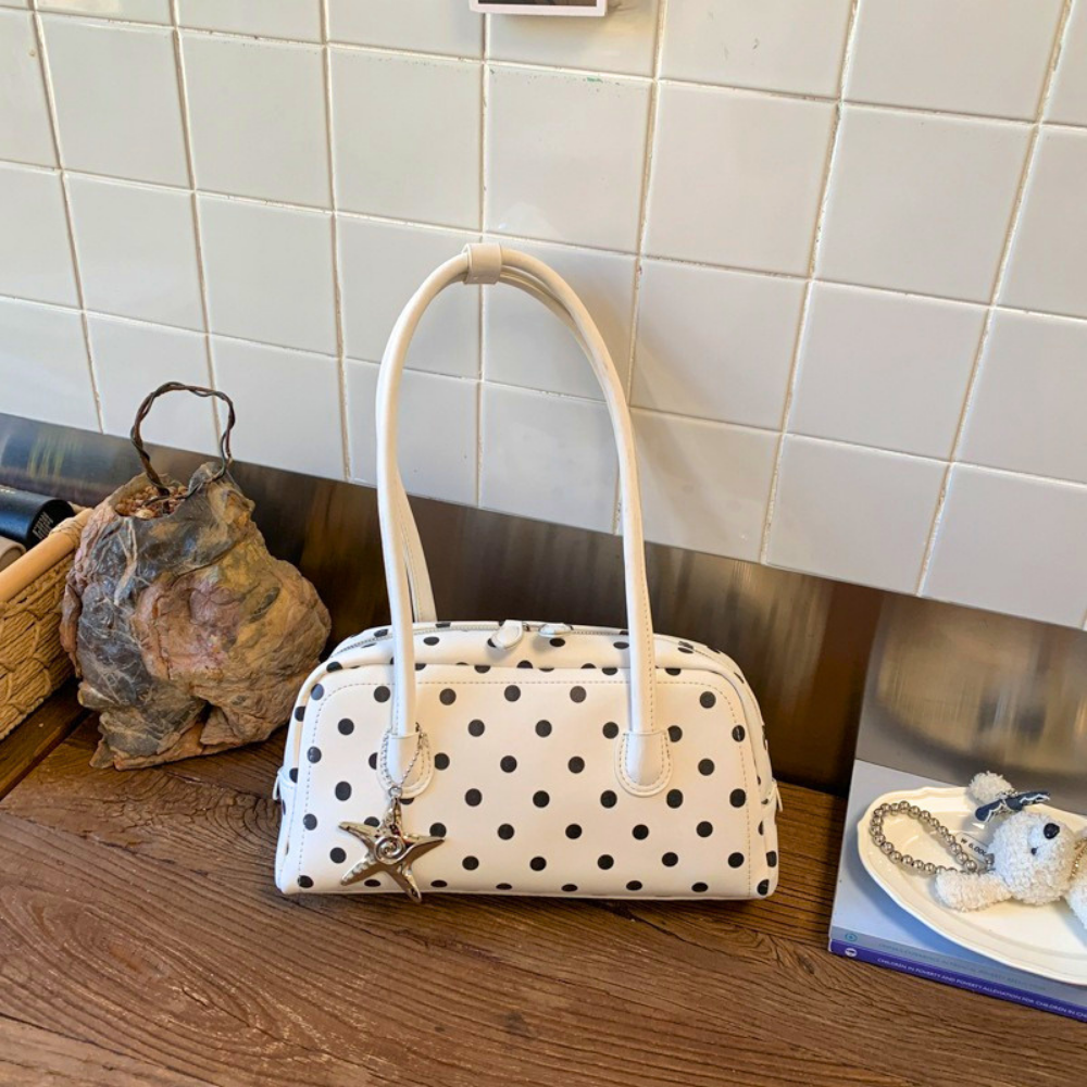Poléris Polka Dot Barrel Bag