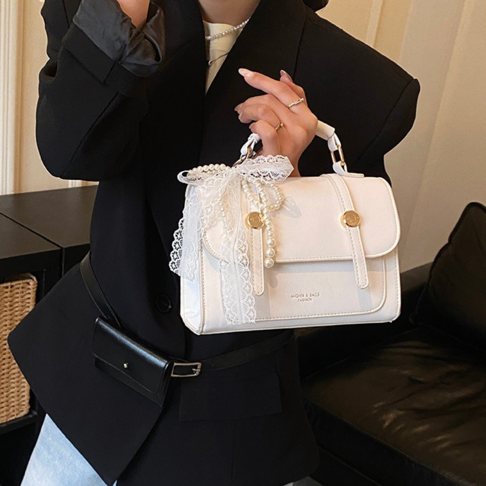 Vessara Top Handle Flap Bag