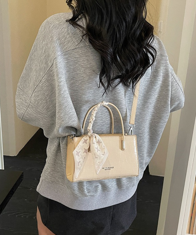 Novera Croc-Embossed Mini Shoulder Bag