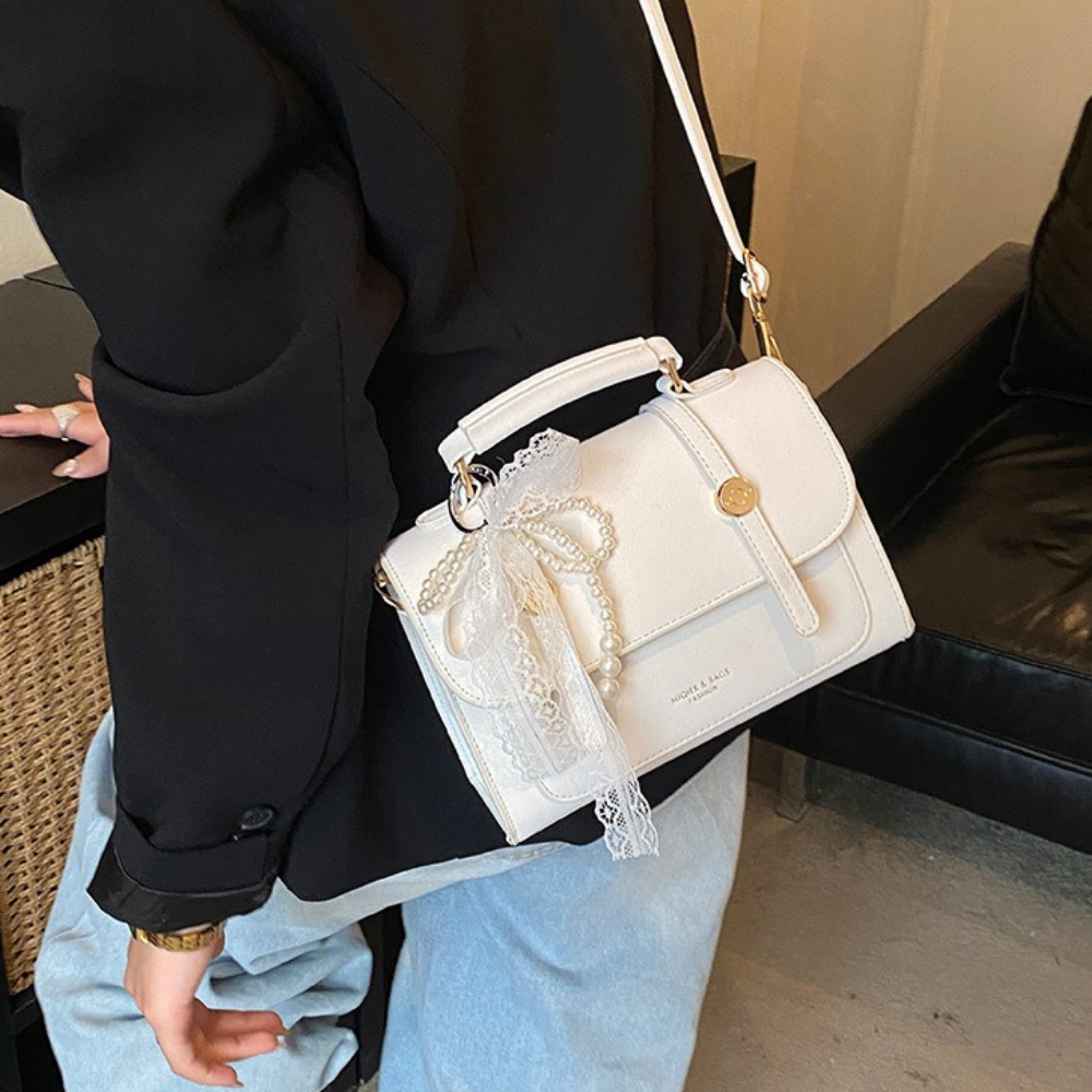 Vessara Top Handle Flap Bag