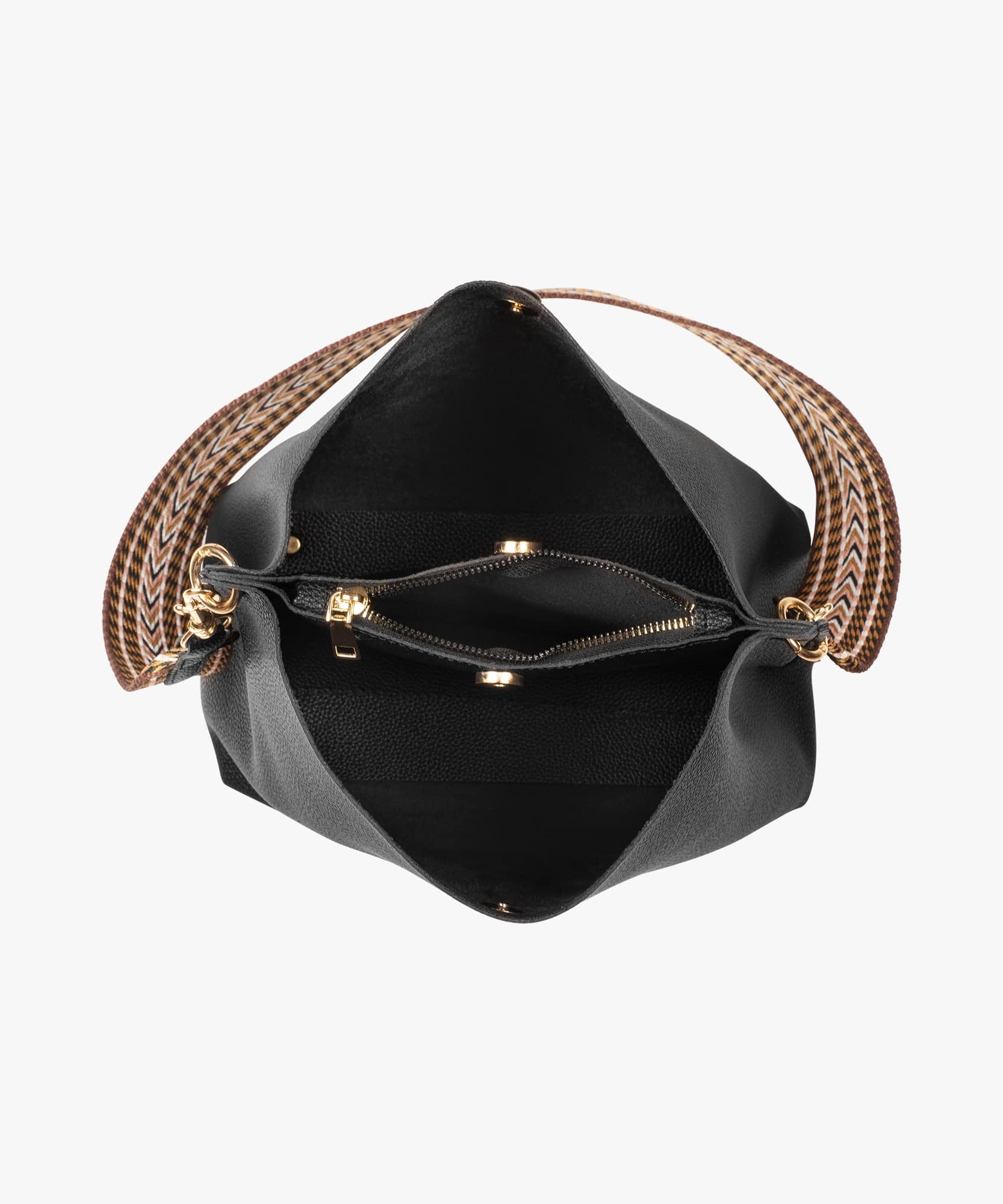 Léonore Vegan Leather Crossbody Bucket Bag