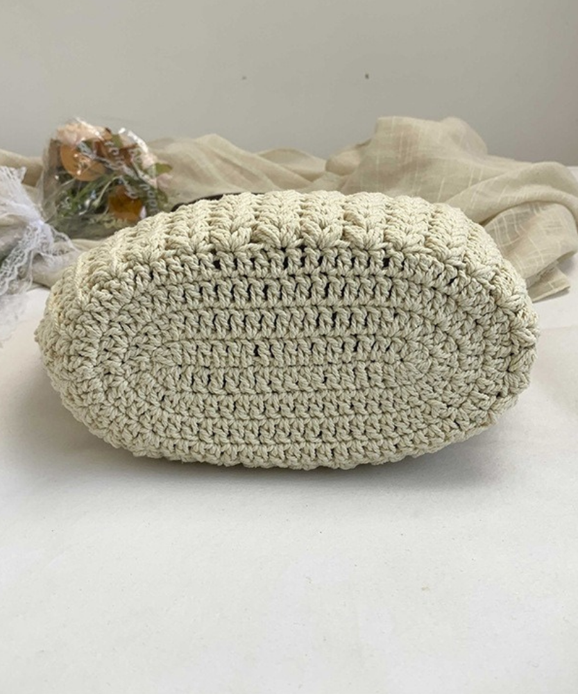 Marélle Beaded Handle Woven Bag