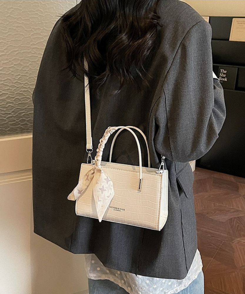Novera Croc-Embossed Mini Shoulder Bag