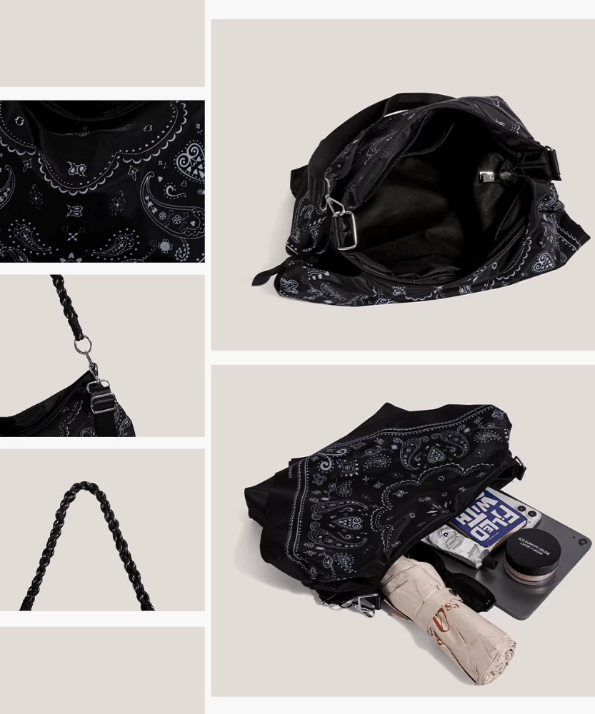 Noctelle Bandana Print Shoulder Bag