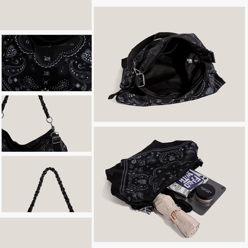 Noctelle Bandana Print Shoulder Bag