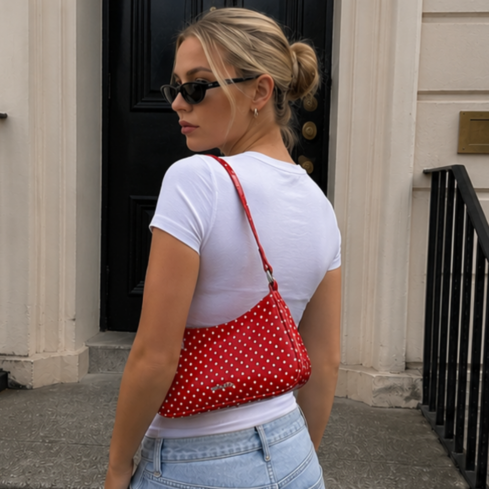 Rubiena Polka Dot Shoulder Bag