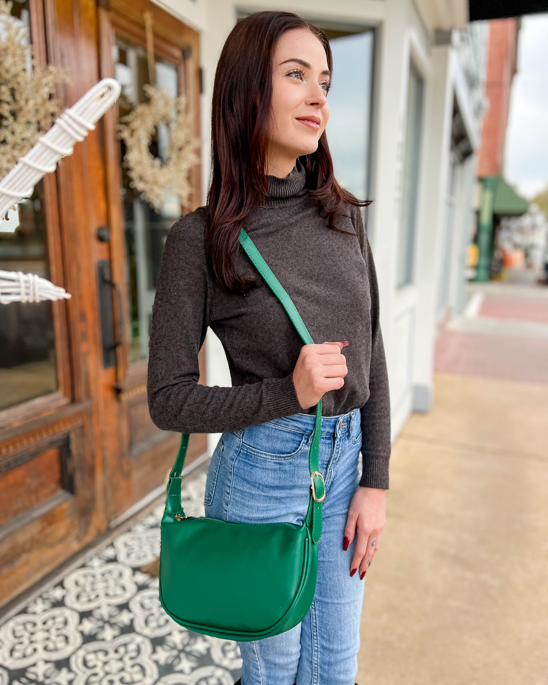 Belloria Vegan Leather Crossbody Bag