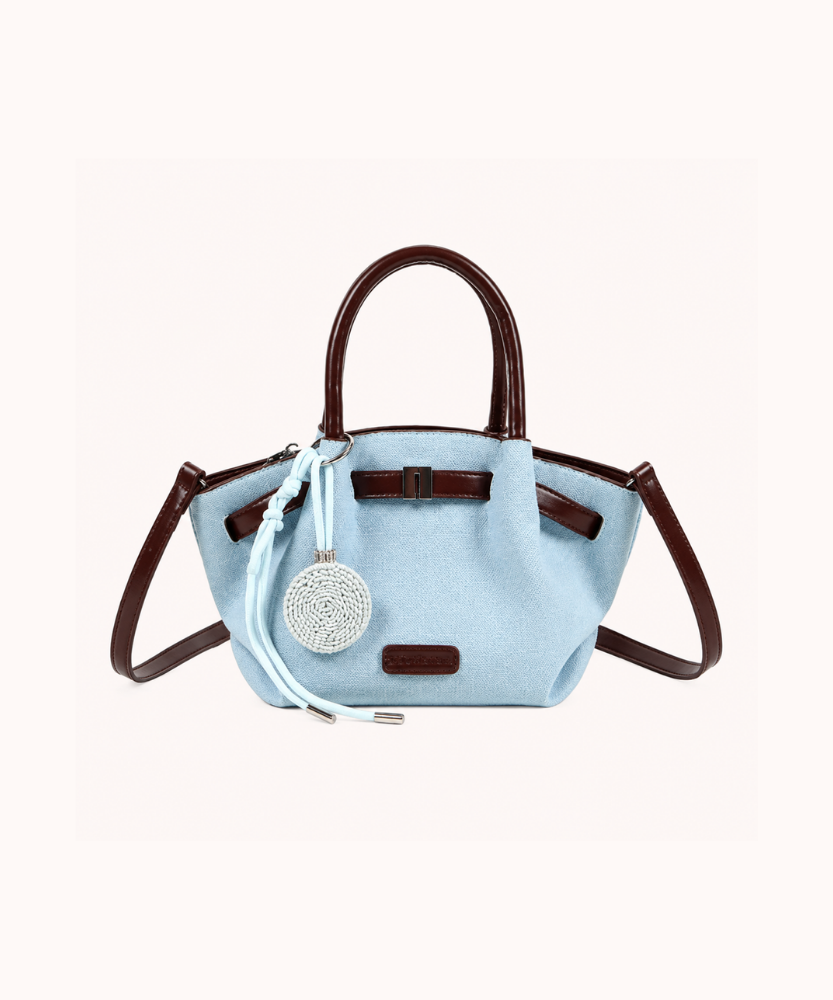 Dovela Contrast-Trim Mini Handbag
