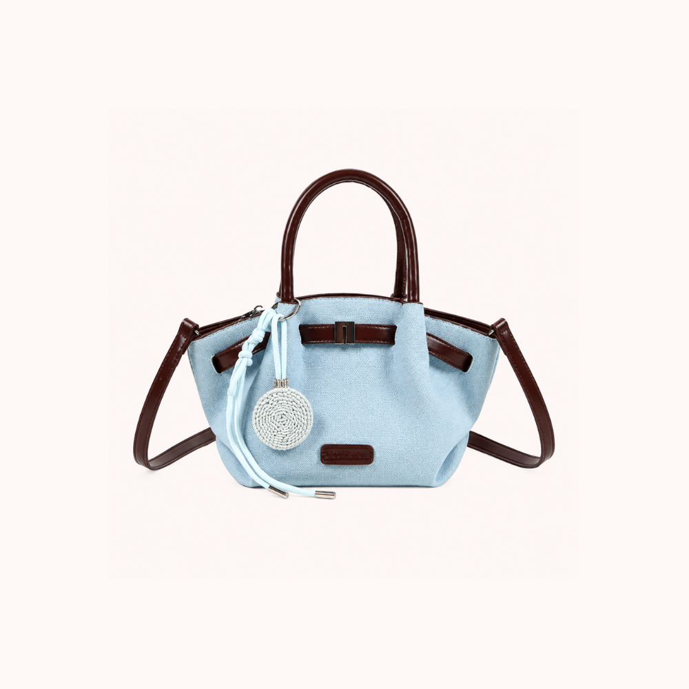 Dovela Contrast-Trim Mini Handbag
