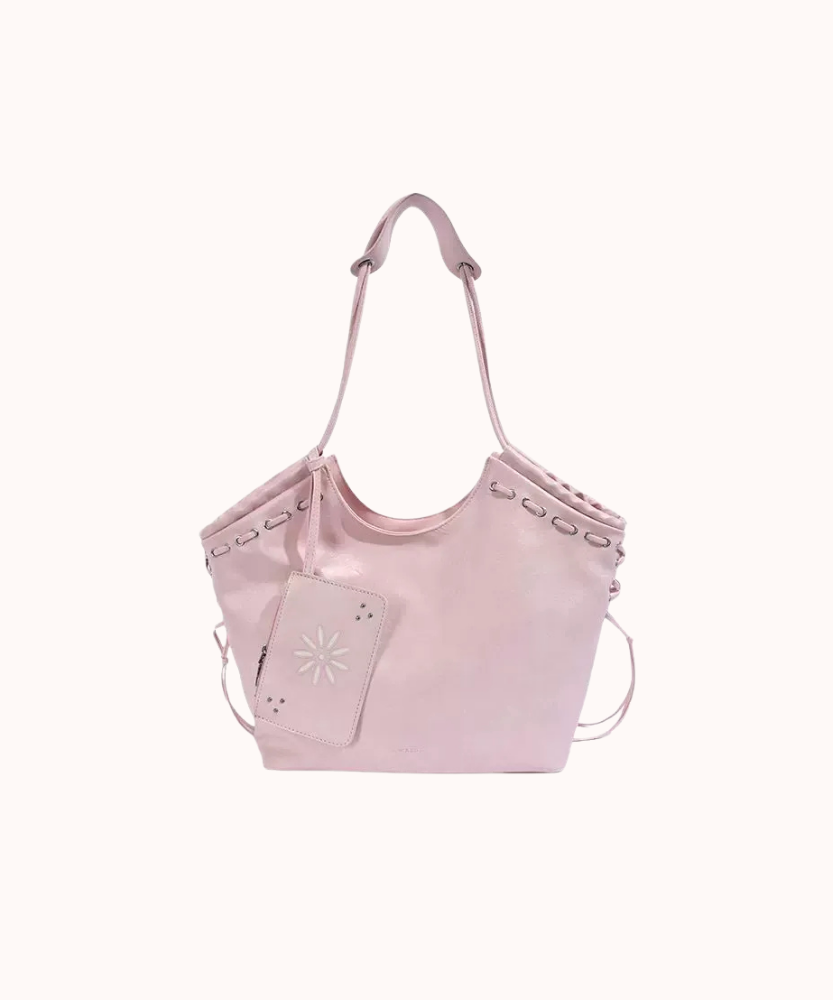 Bravelle Lace-Up Shoulder Bag