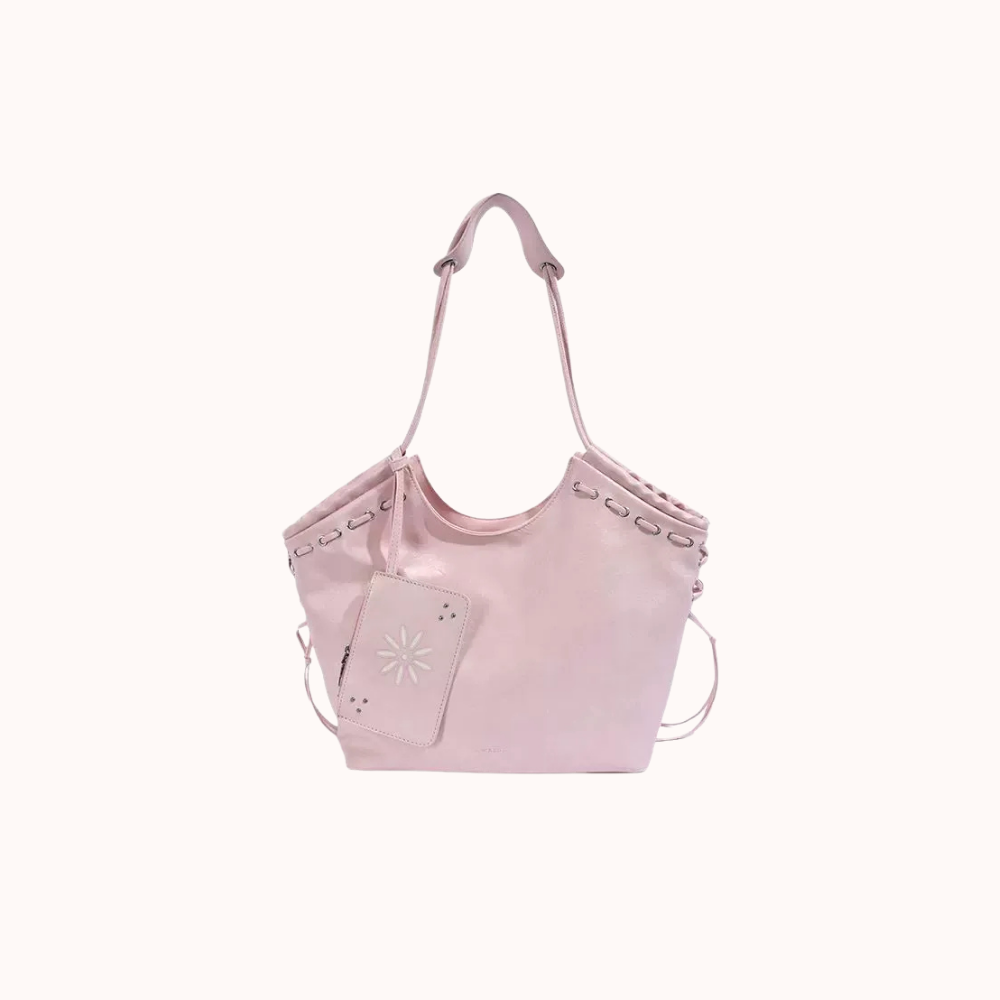 Bravelle Lace-Up Shoulder Bag