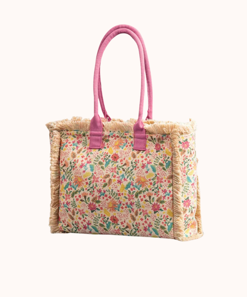Flora Floral Print Tote Bag