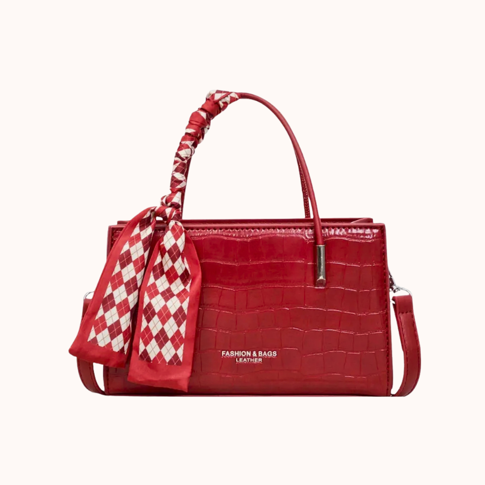 Novera Croc-Embossed Mini Shoulder Bag