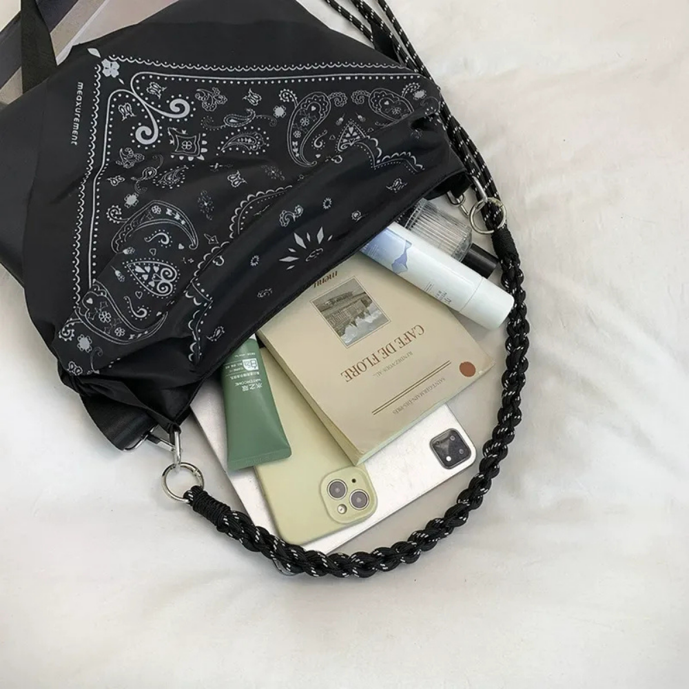 Noctelle Bandana Print Shoulder Bag