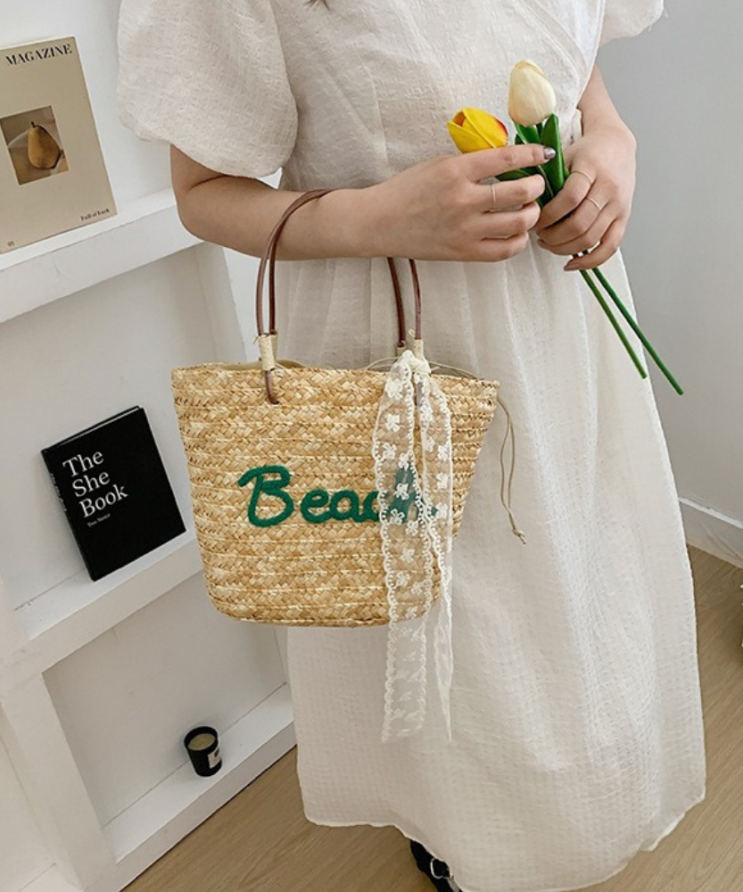 Marcelline Woven Mini Tote Bag