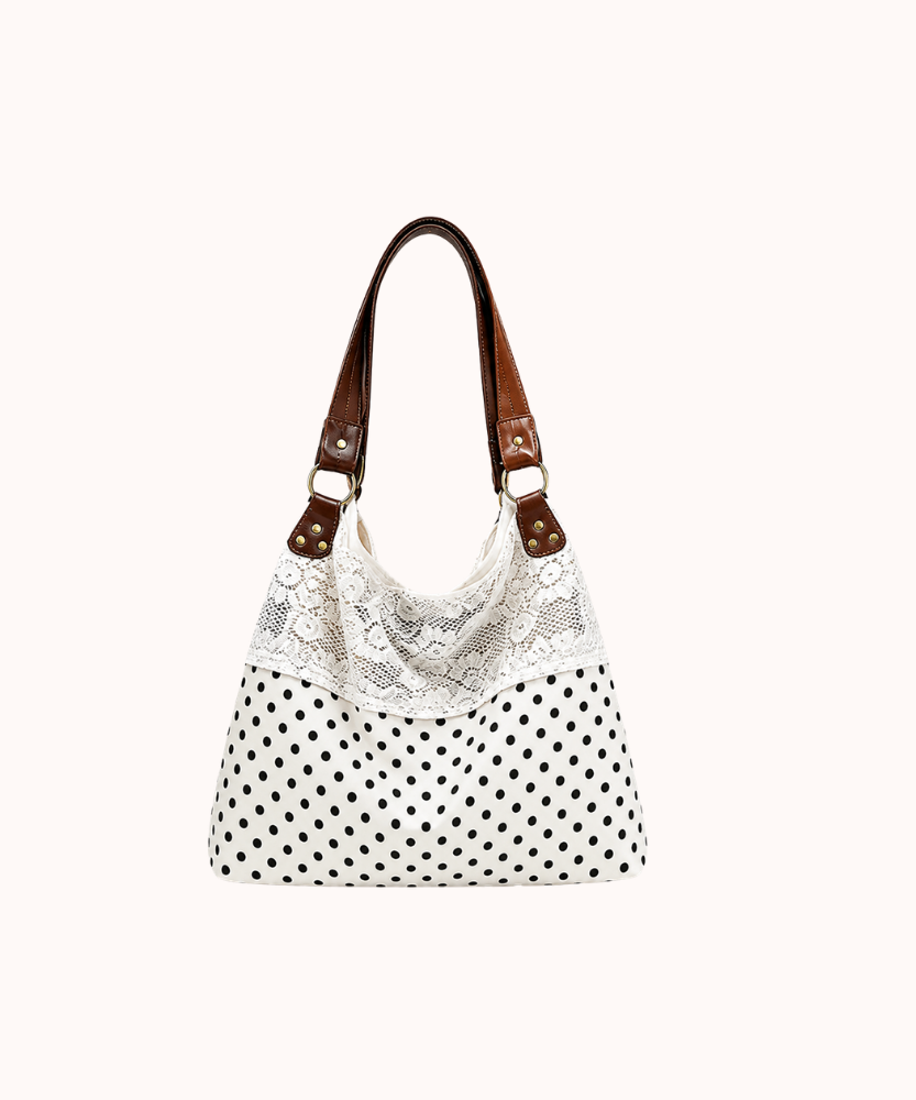 Nivoria Polka Dot Shoulder Bag