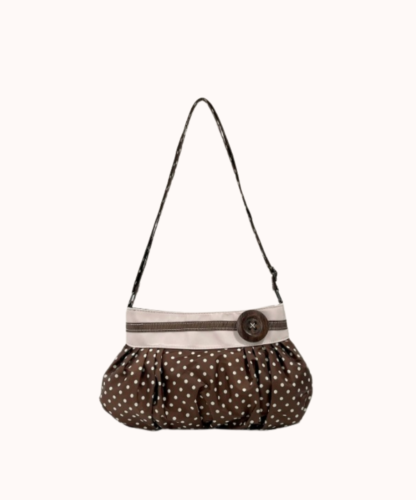Elara Polka Dot Cloud Shoulder Bag