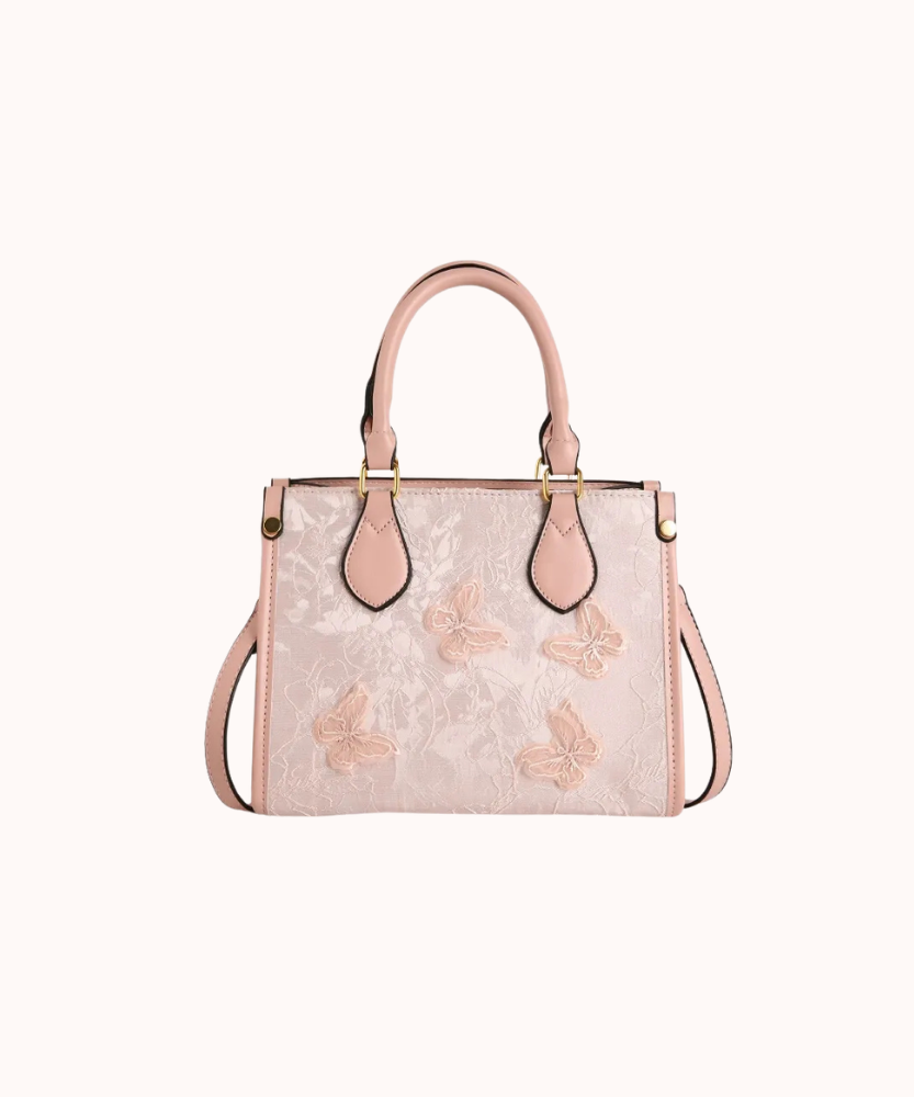 Evarielle Floral Lace Satchel Bag