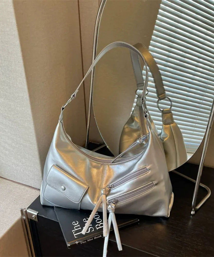 Tazielle Zip Pocket Shoulder Bag