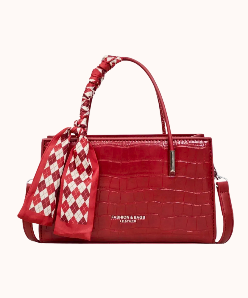 Novera Croc-Embossed Mini Shoulder Bag
