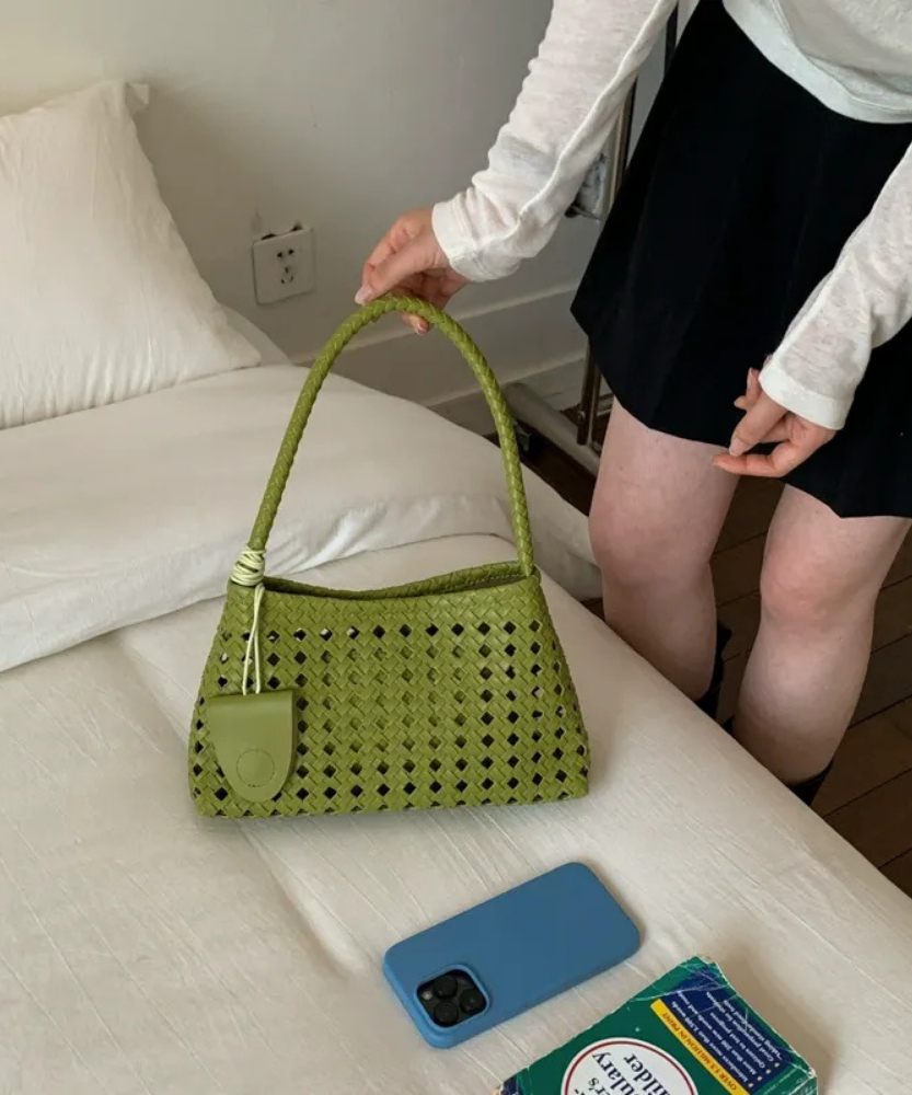 Tesoria Woven Shoulder Bag