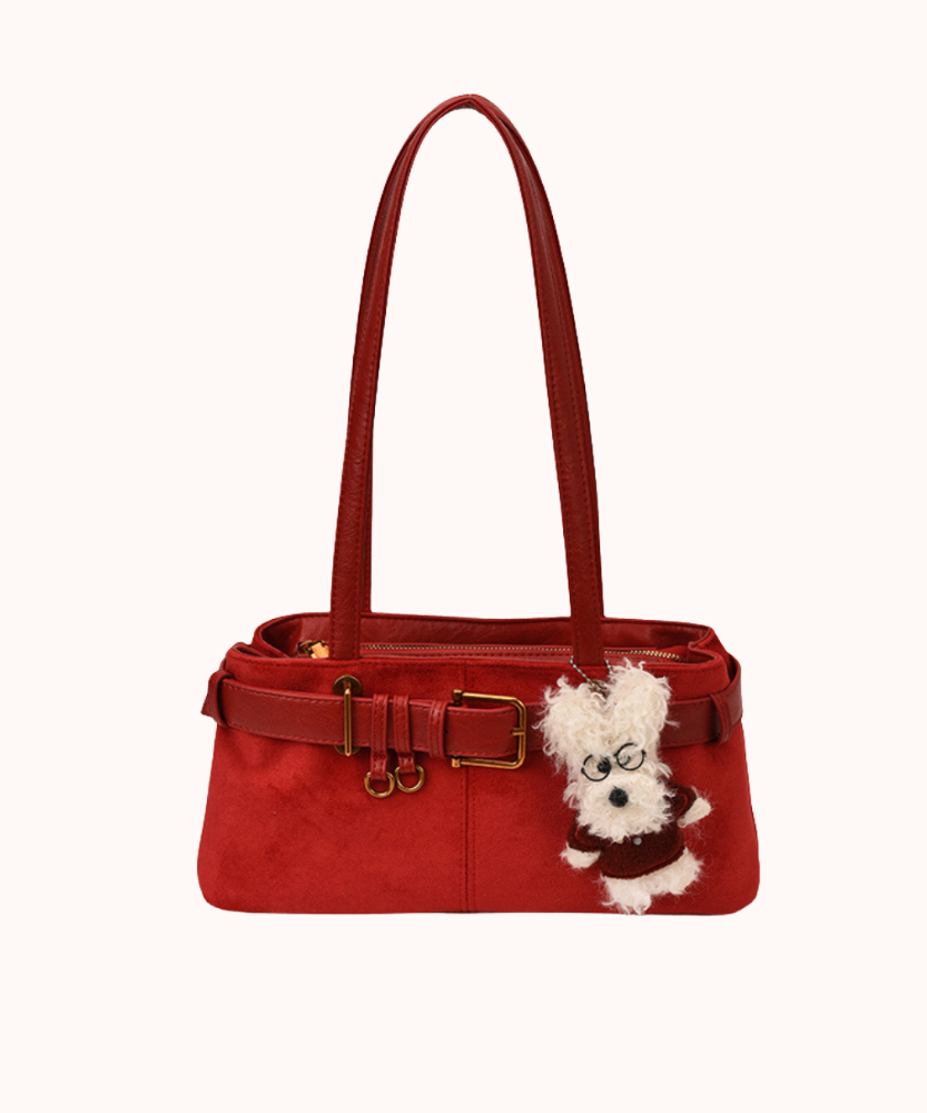 Lunéa Cat Charm Shoulder Bag