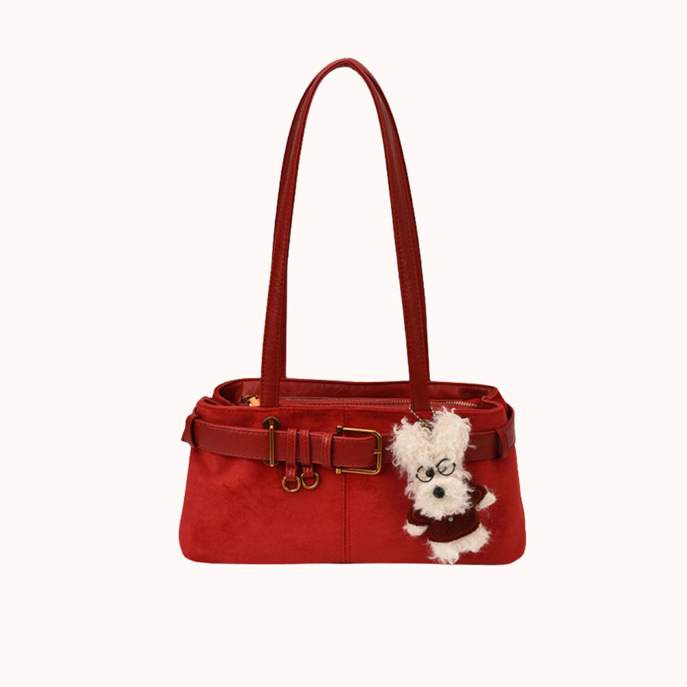 Lunéa Cat Charm Shoulder Bag