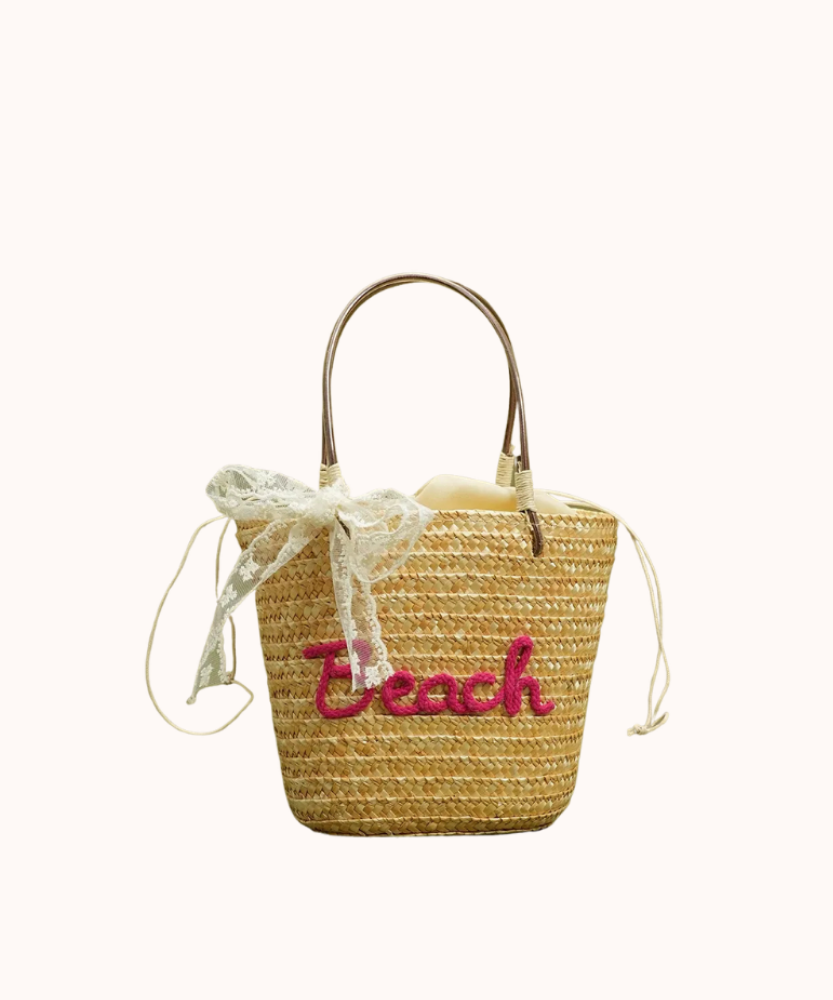 Marcelline Woven Mini Tote Bag