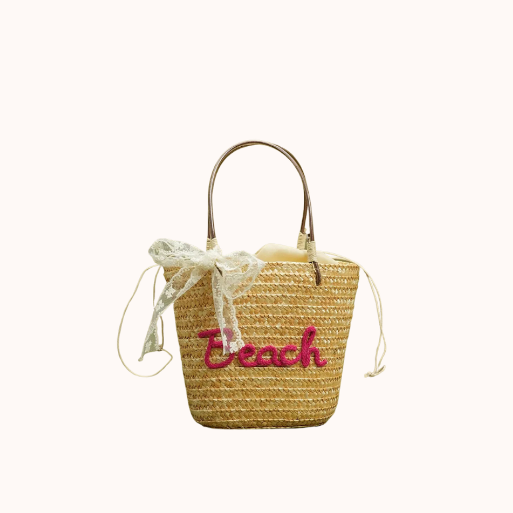 Marcelline Woven Mini Tote Bag
