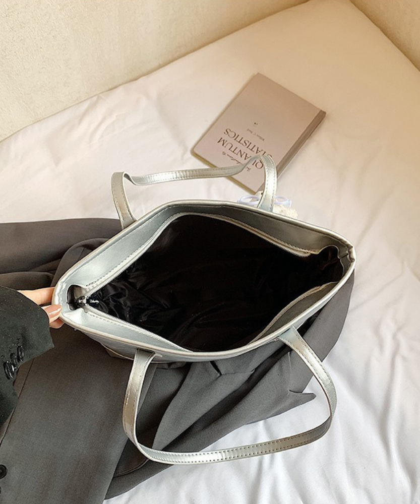 Elowen Denim-Look Tote Bag