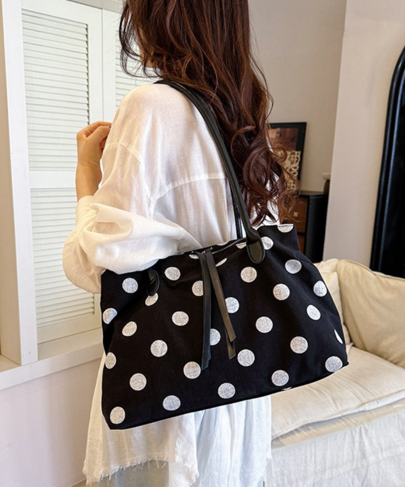 Perlina Polka Dot Tote Bag