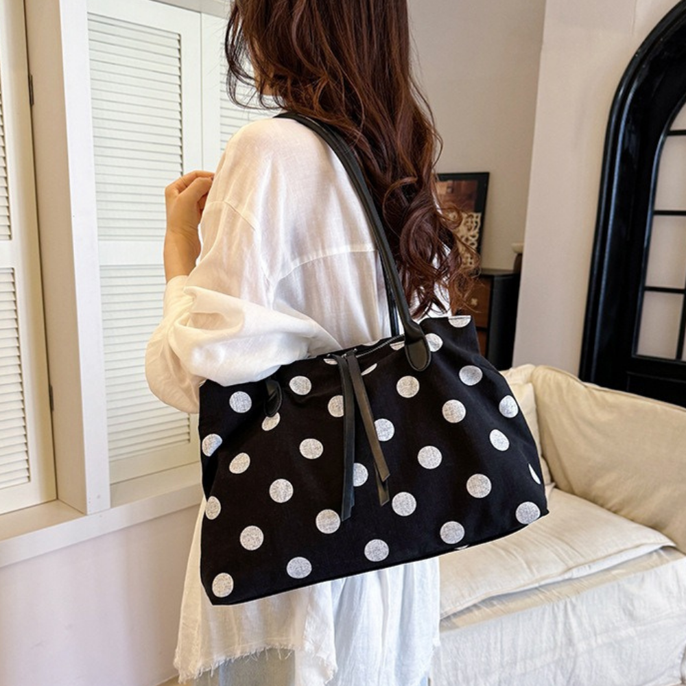 Perlina Polka Dot Tote Bag