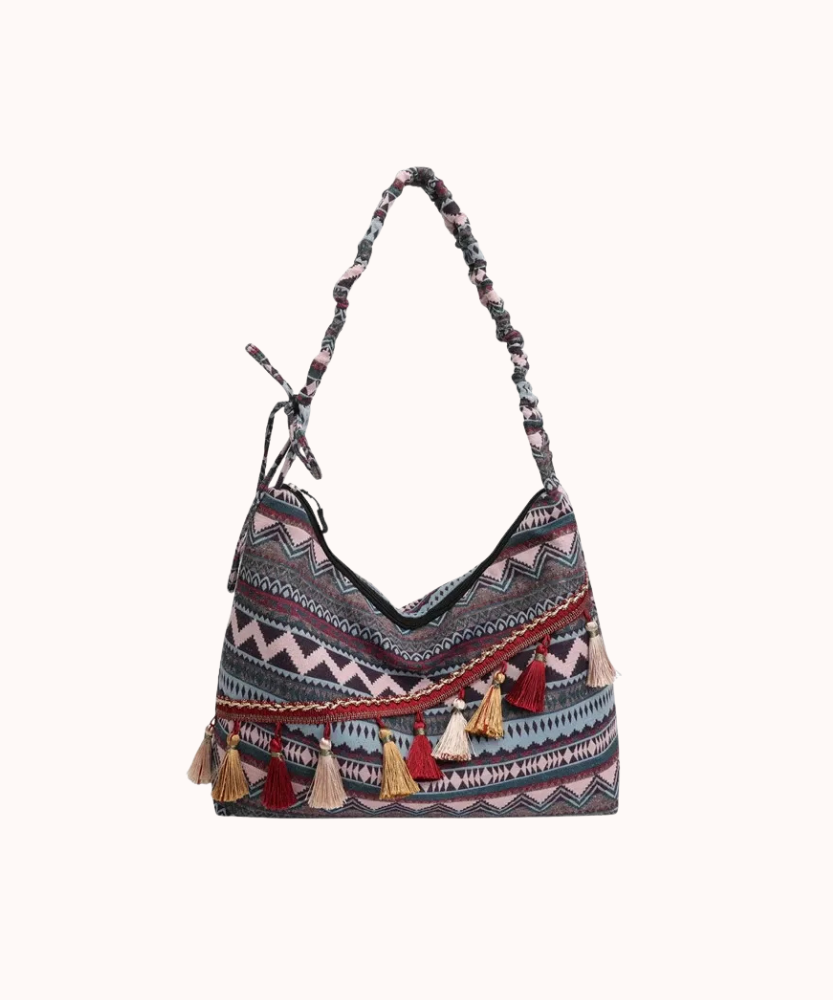 Marivelle Tassel-Trim Tote Bag