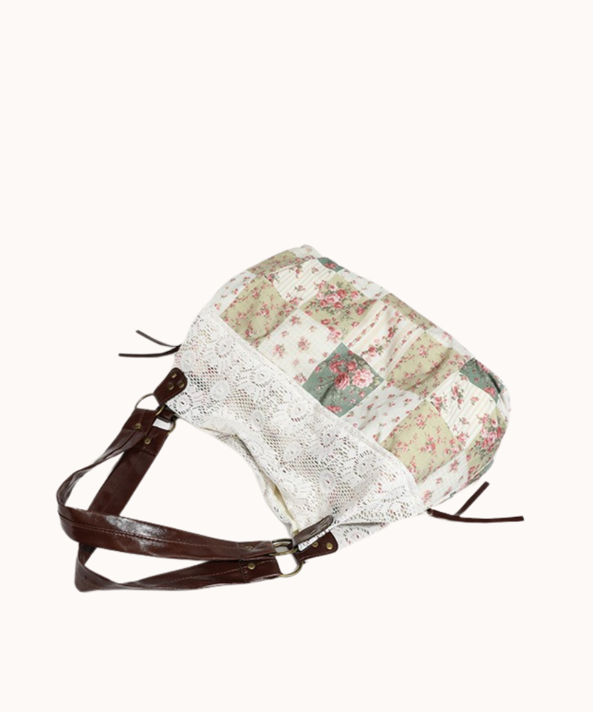 Olyra Lace-Trim Shoulder Bag