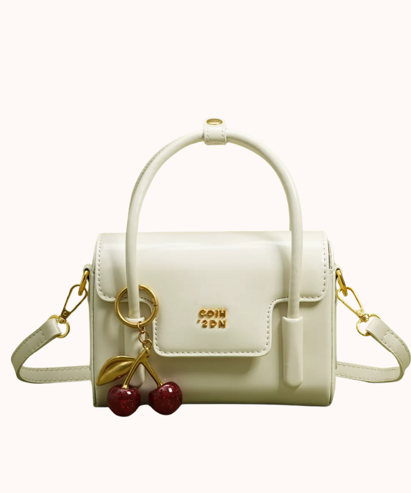 Cerise Cherry Charm Mini Handbag