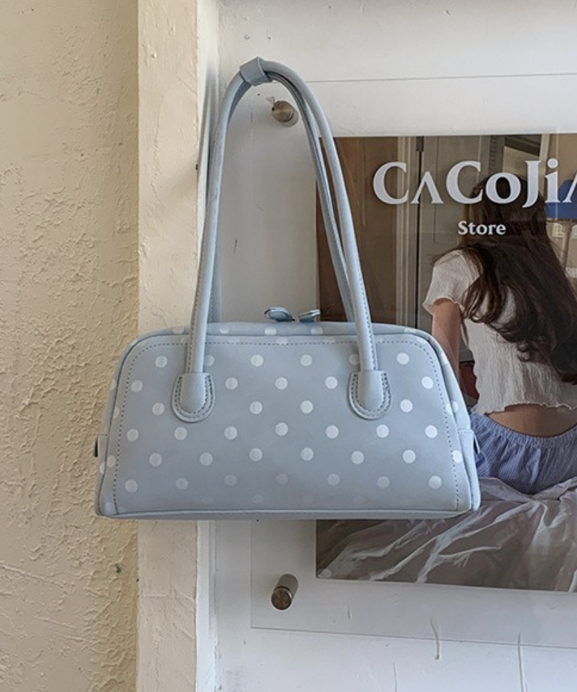 Poléris Polka Dot Barrel Bag