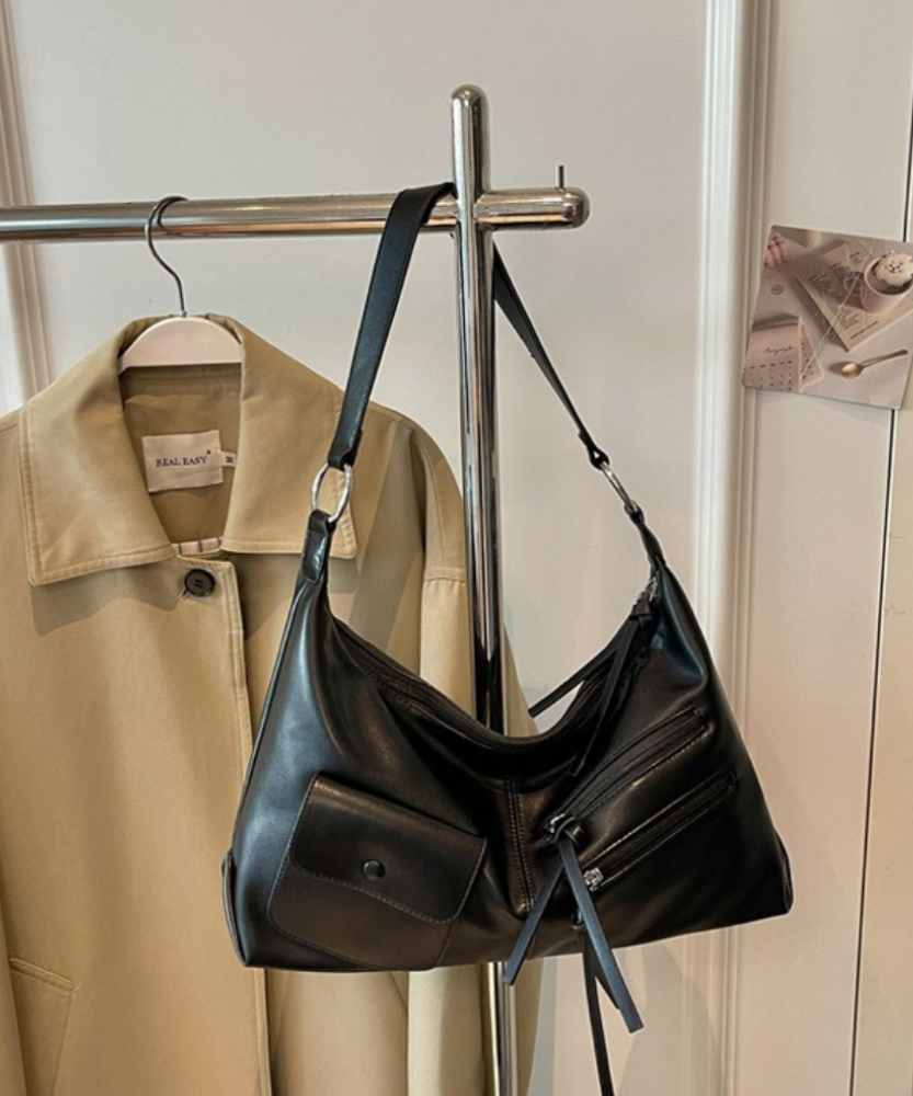 Tazielle Zip Pocket Shoulder Bag