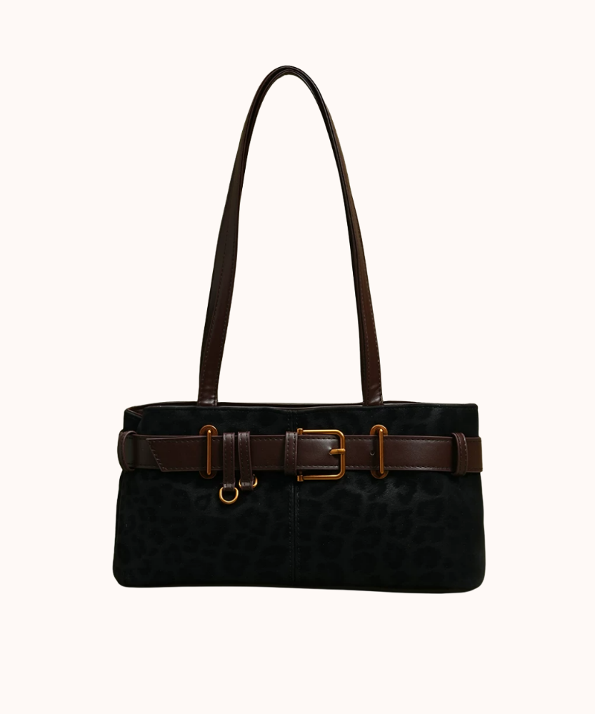 Veloura Suede-Look Shoulder Bag