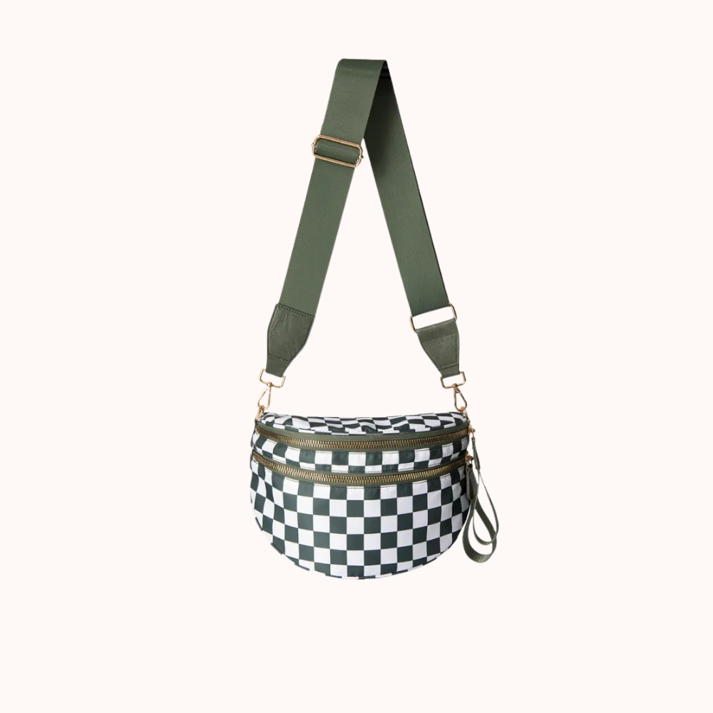 Valla Checkered Crossbody Bag