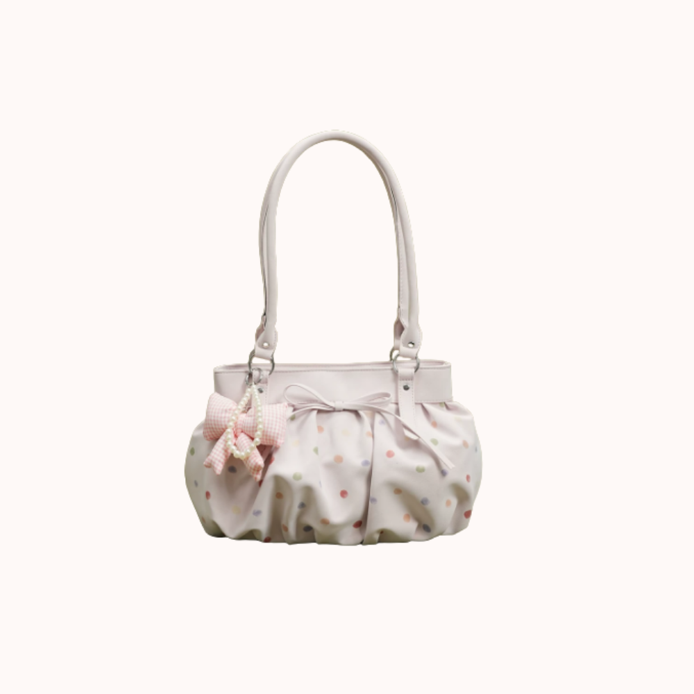 Caspina Polka Dot Shoulder Bag
