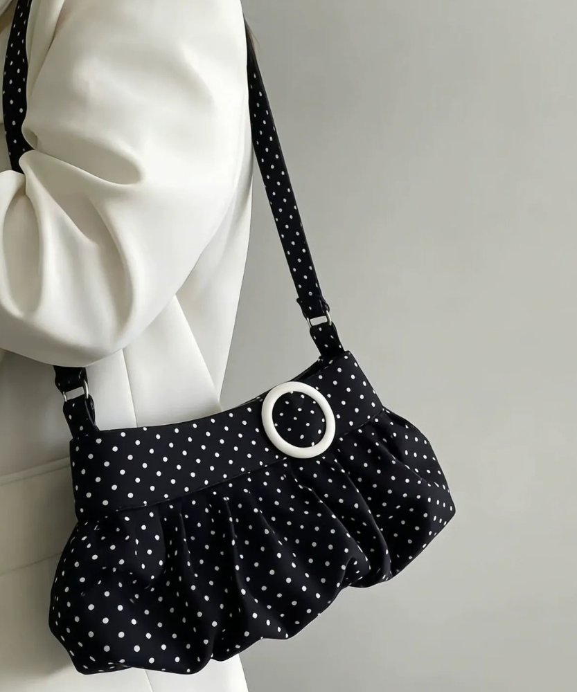 Taviola Polka Dot Shoulder Bag